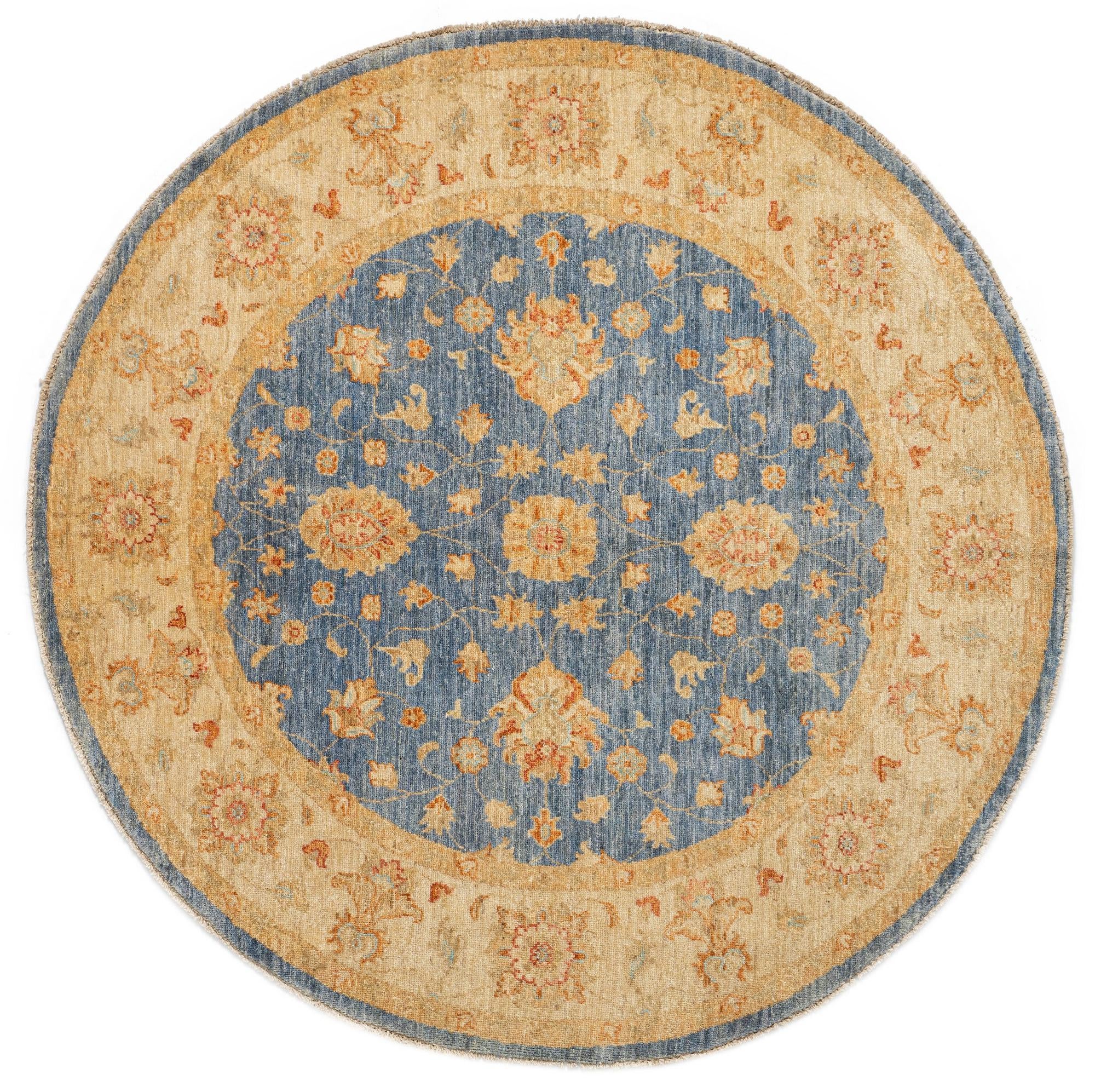 4' 10 x 4' 10 Kaizar Wool Round Rug