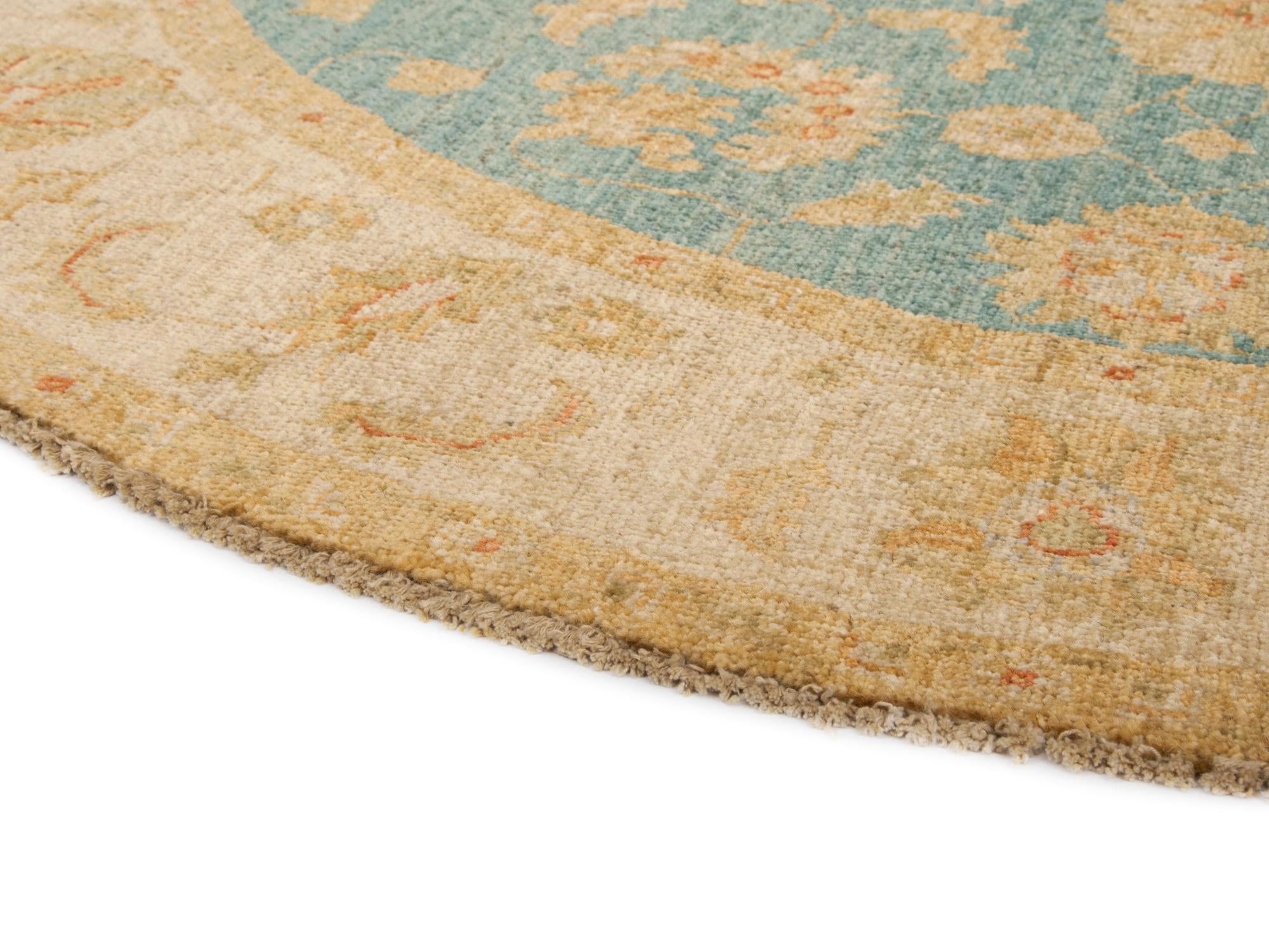 4' 9 x 4' 9 Kaizar Wool Round Rug