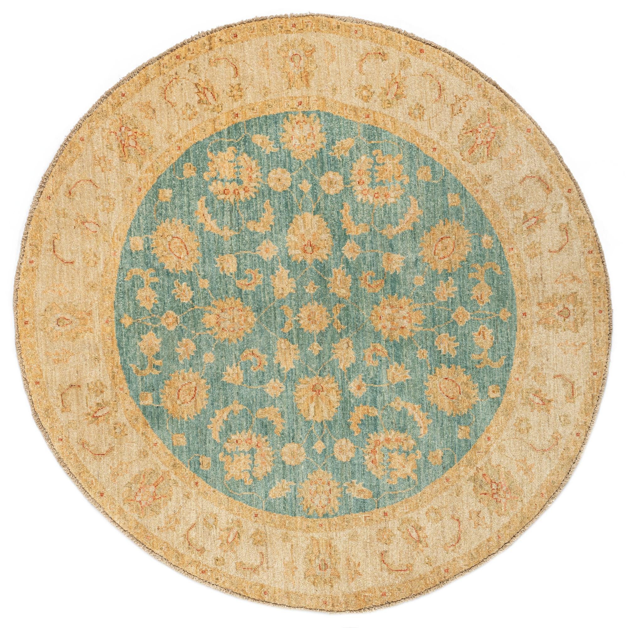 4' 9 x 4' 9 Kaizar Wool Round Rug