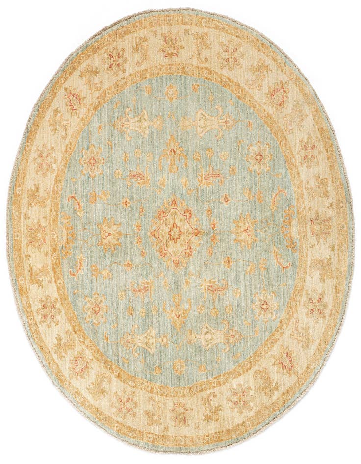 Detail image of 4' 9 x 4' 10 Kaizar Wool Round Rug
