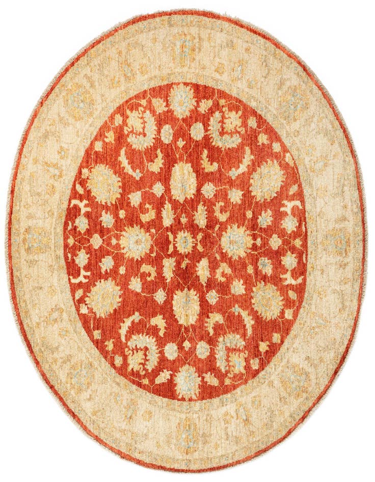 Detail image of 4' 11 x 5' Kaizar Wool Round Rug