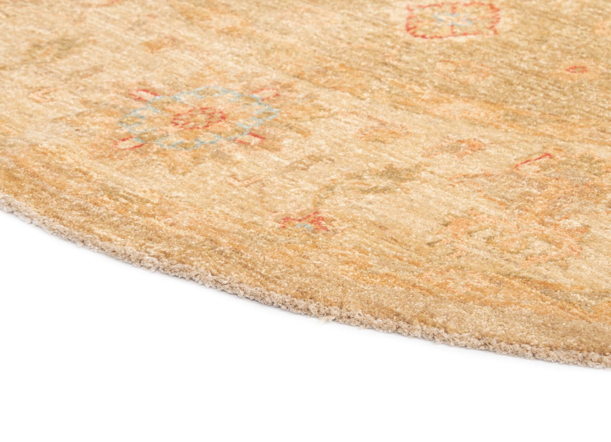 6' 6 x 6' 7 Kaizar Wool Round Rug