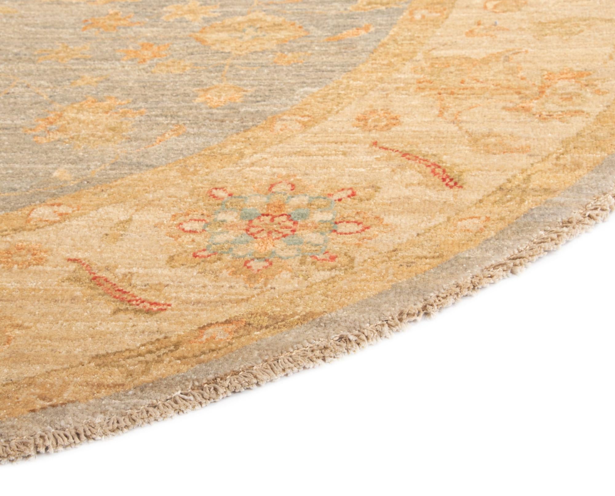 6' 6 x 6' 8 Kaizar Wool Round Rug