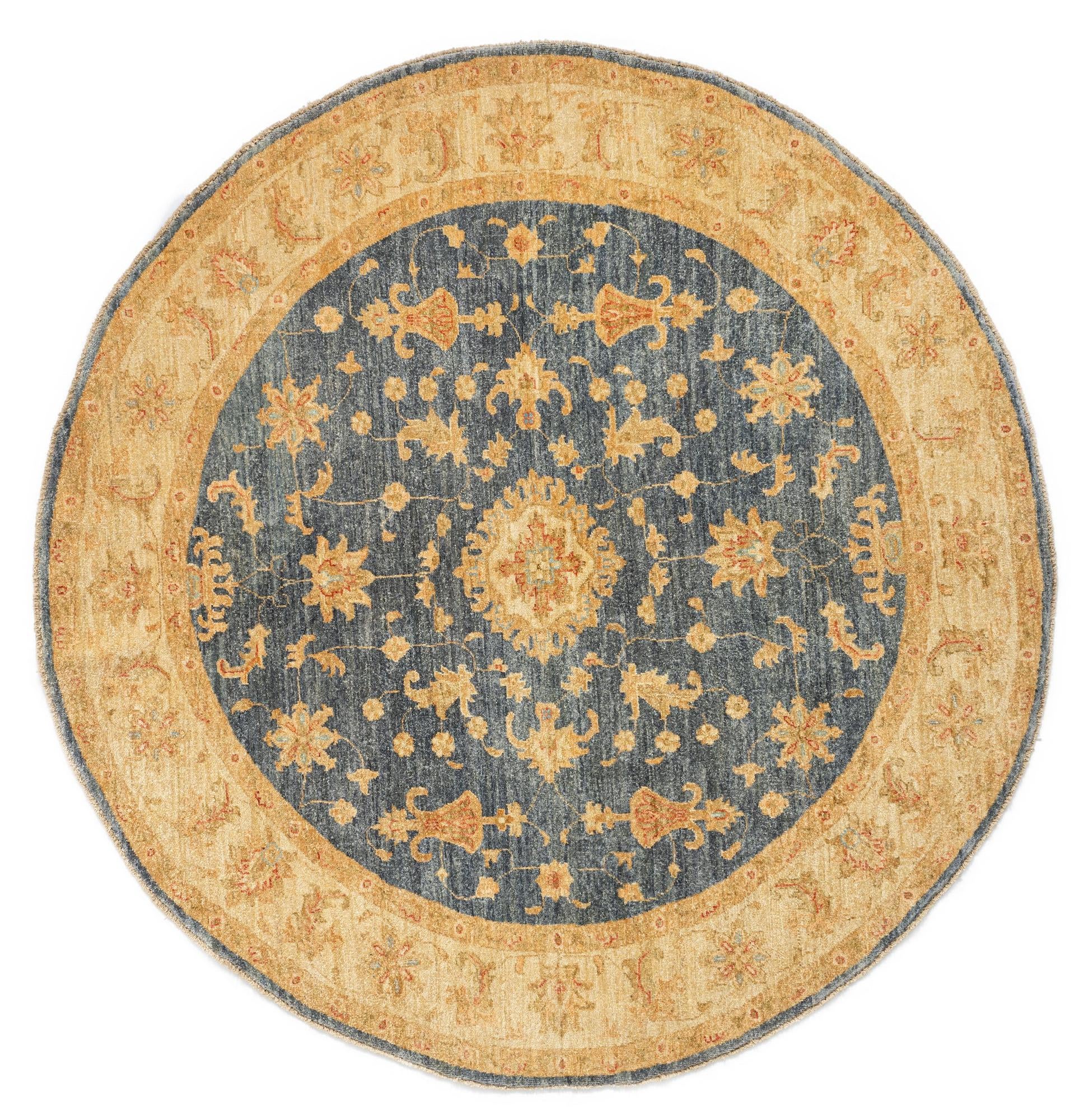 6' 5 x 6' 8 Kaizar Wool Round Rug