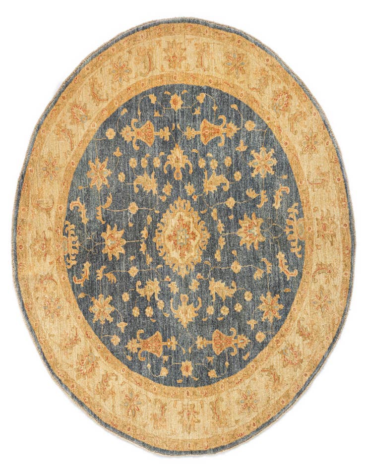 Detail image of 6' 5 x 6' 8 Kaizar Wool Round Rug