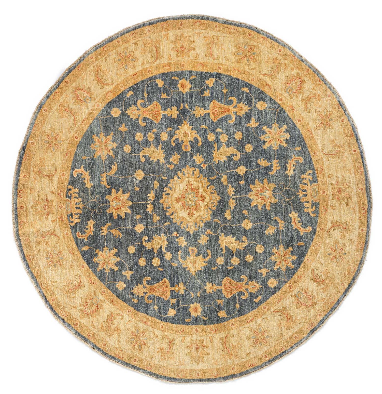 6' 5 x 6' 8 Kaizar Wool Round Rug