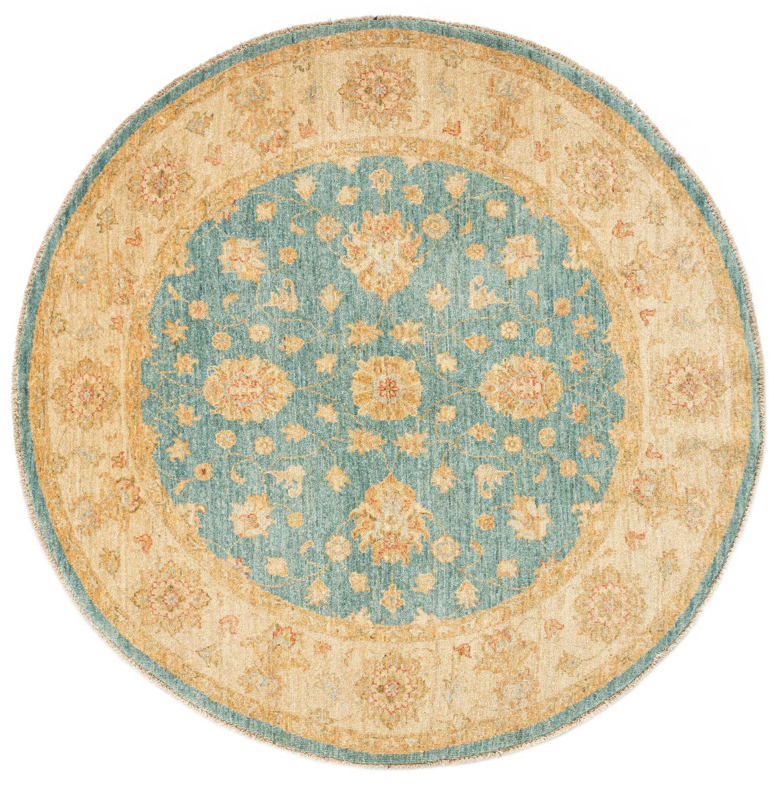 4' 9 x 4' 11 Kaizar Wool Round Rug