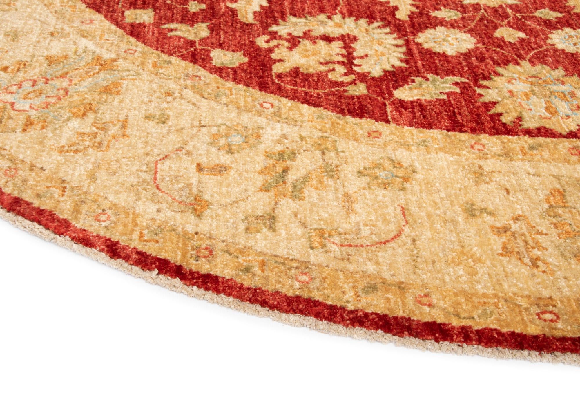 6' 7 x 6' 8 Kaizar Wool Round Rug