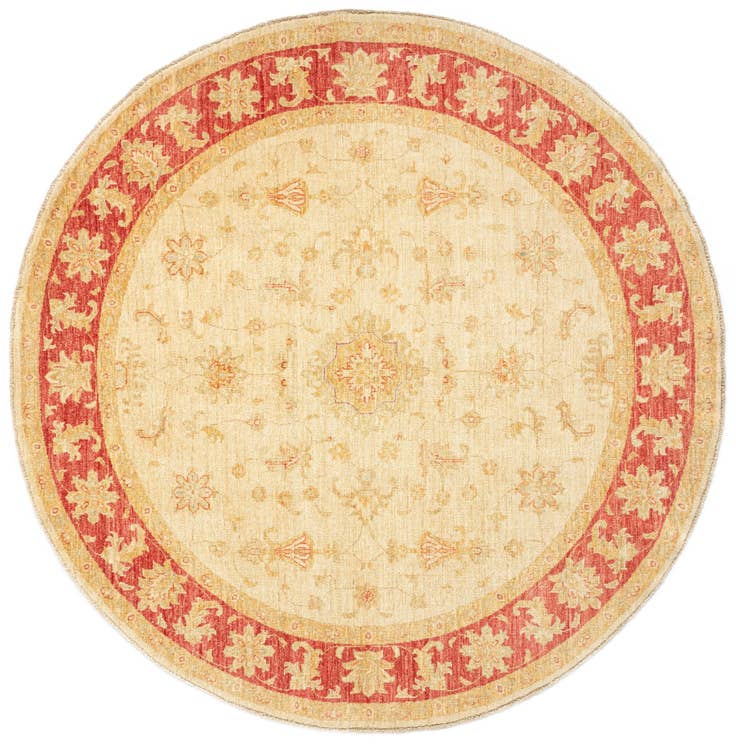 Detail image of 6' 6 x 6' 7 Kaizar Wool Round Rug