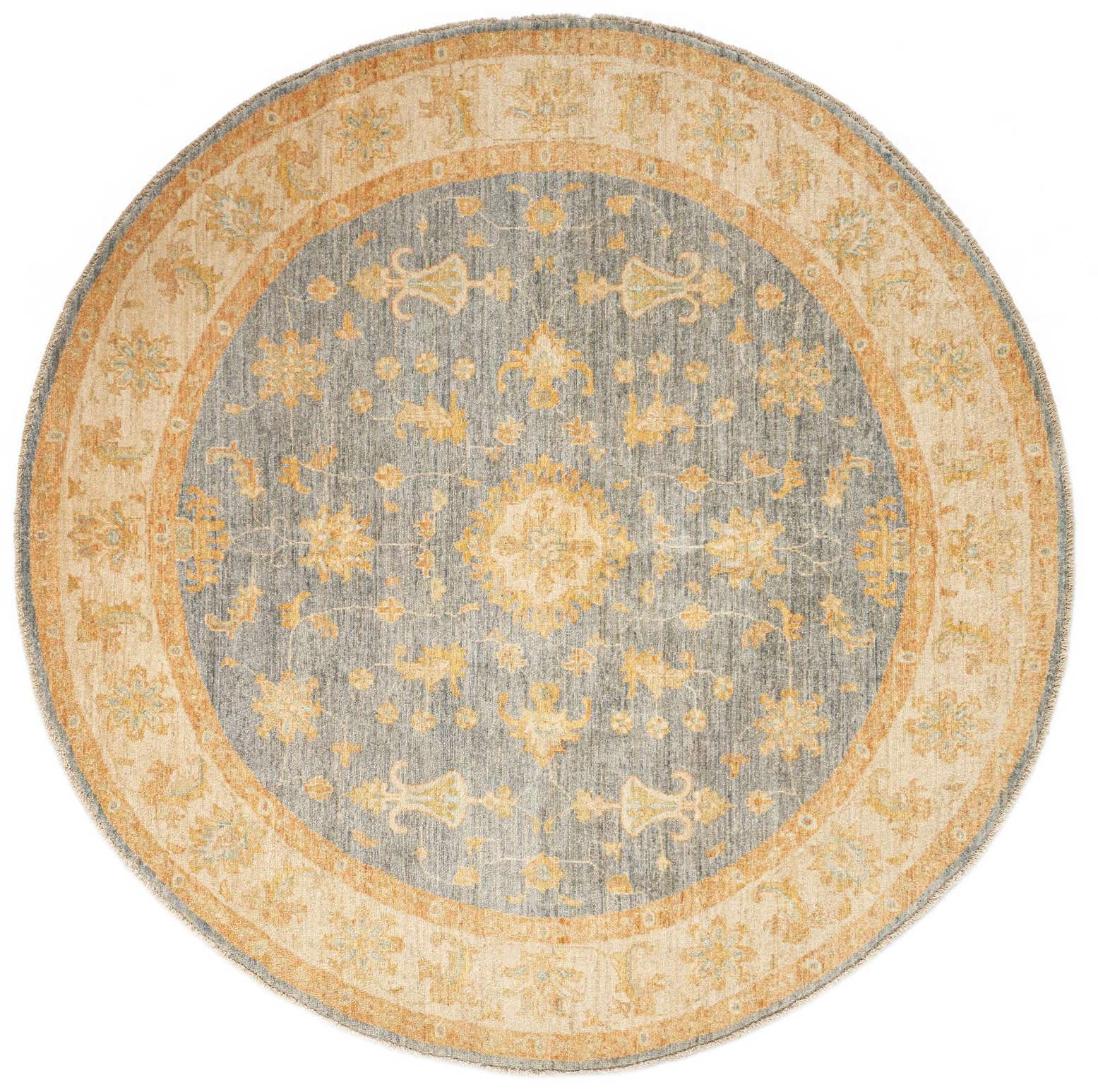 6' 7 x 6' 8 Kaizar Wool Round Rug