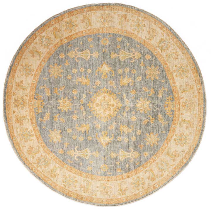 6' 7 x 6' 8 Kaizar Wool Round Rug
