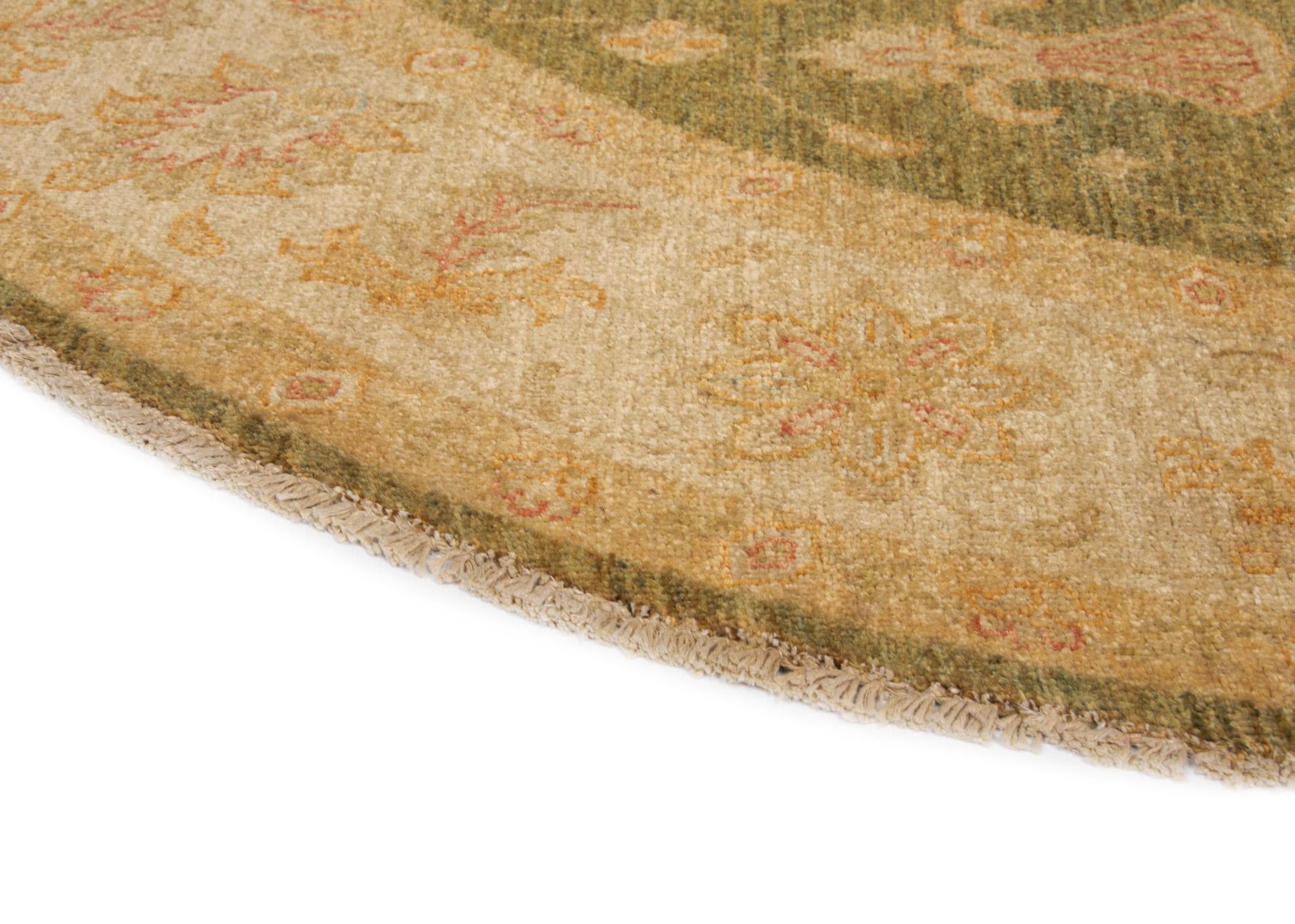 6' 6 x 6' 6 Kaizar Wool Round Rug