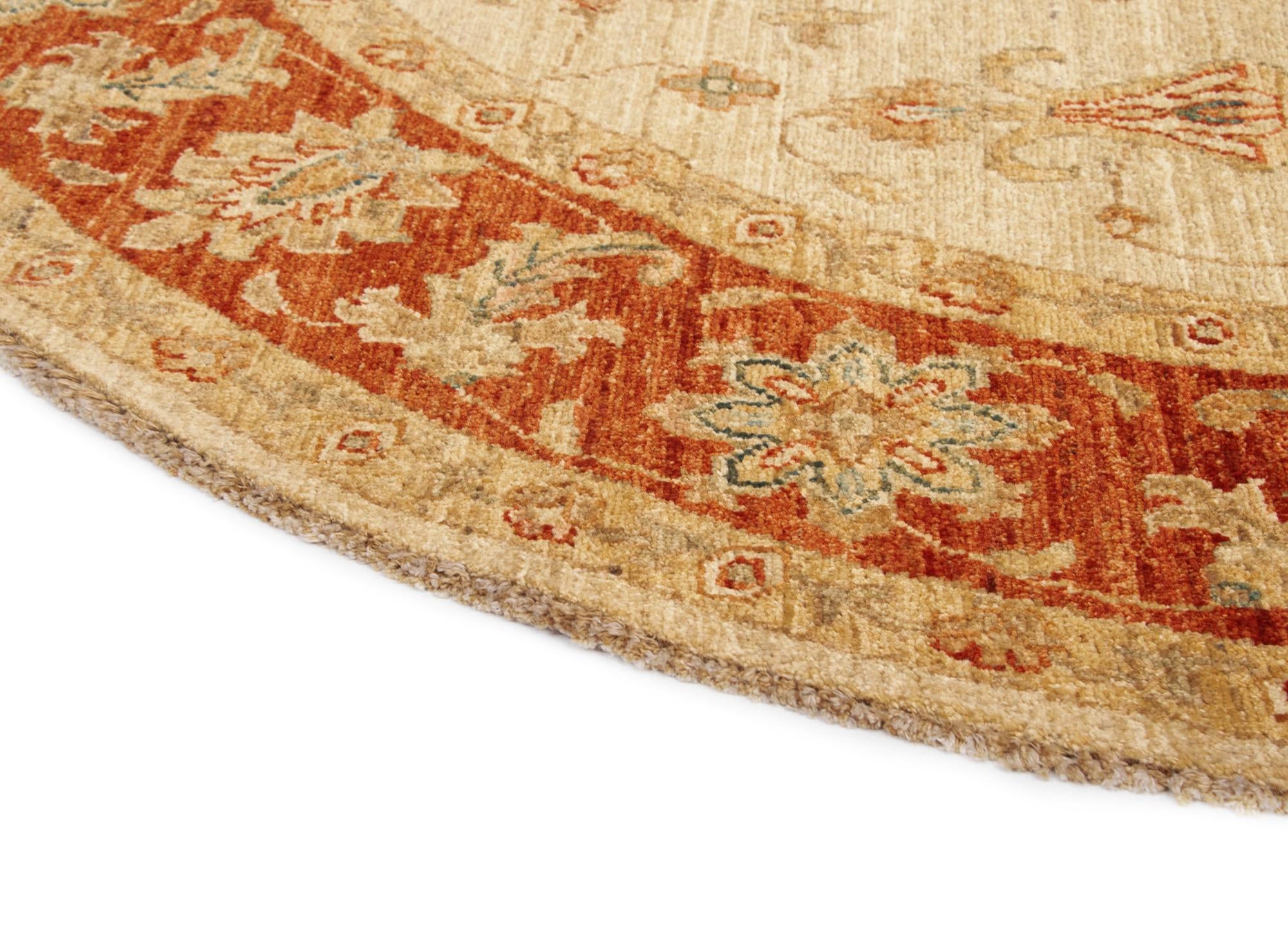 6' 7 x 6' 8 Kaizar Wool Round Rug