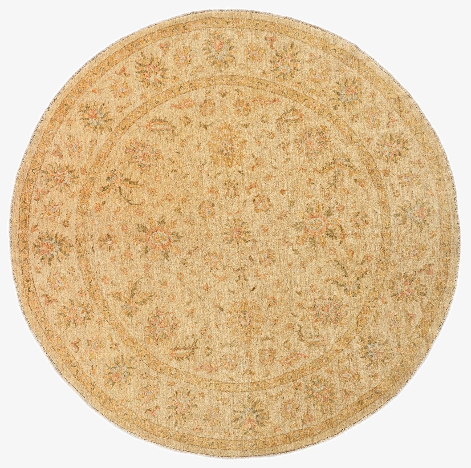 8' 1 x 8' 2 Kaizar Wool Round Rug