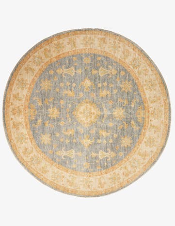 6' 7 x 6' 8 Kaizar Wool Round Rug