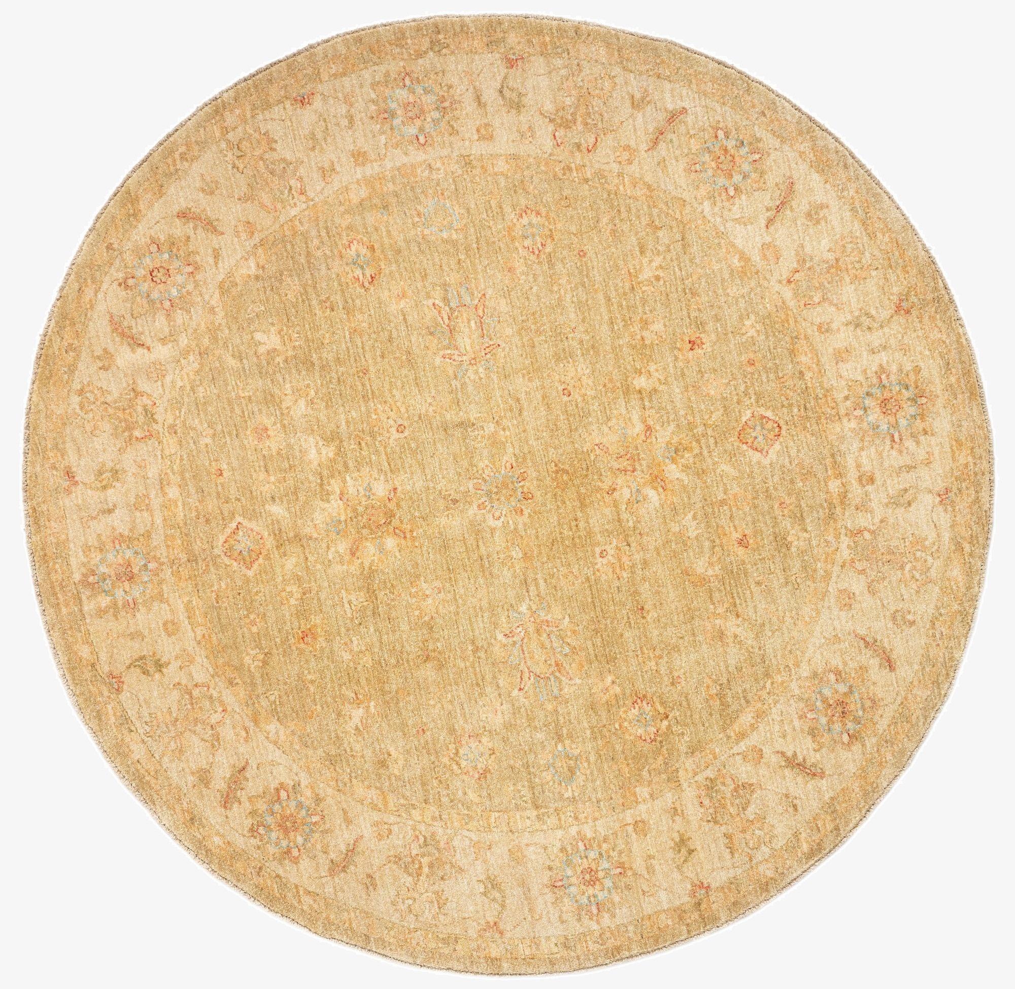 6' 6 x 6' 7 Kaizar Wool Round Rug