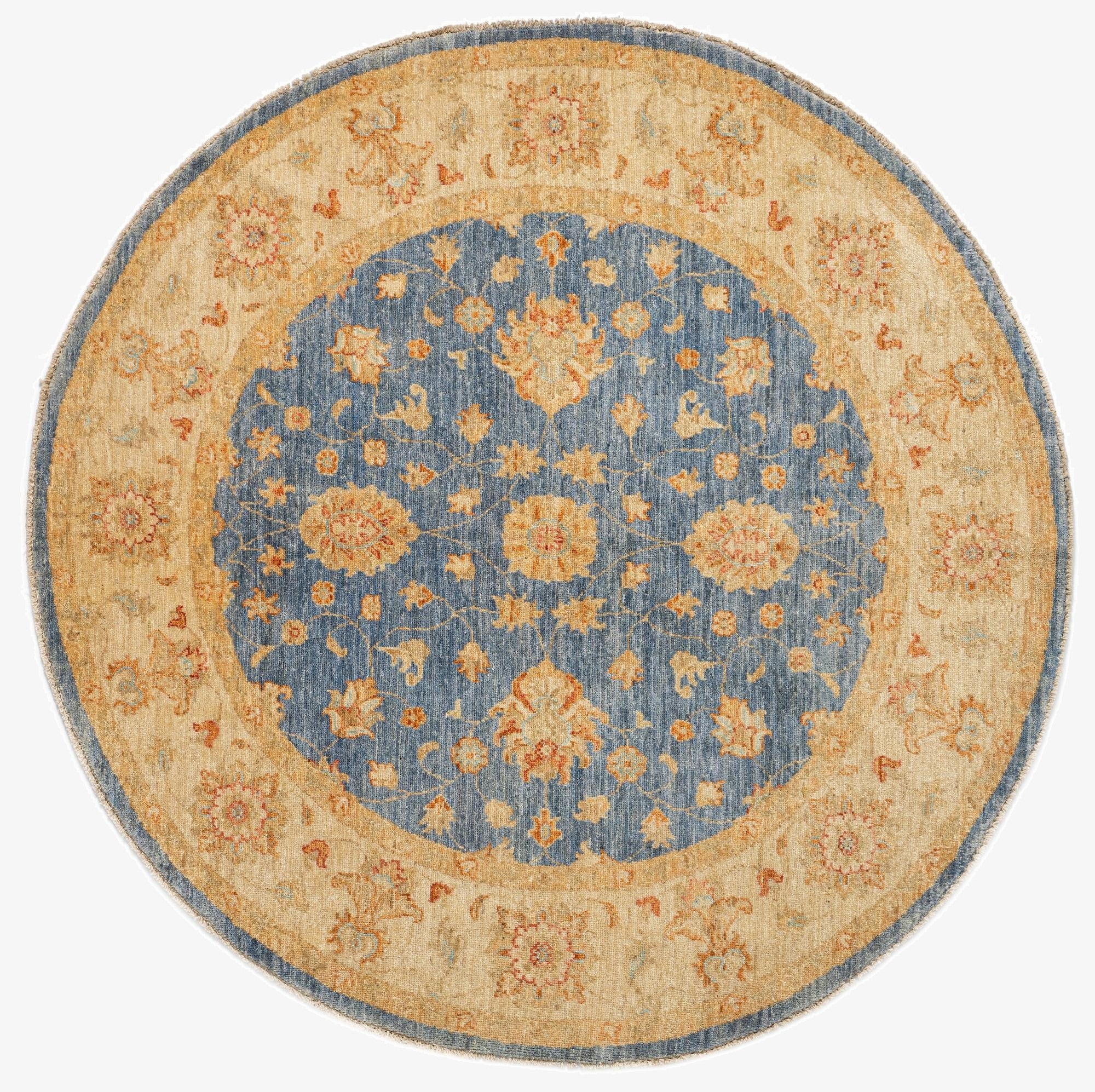 4' 10 x 4' 10 Kaizar Wool Round Rug
