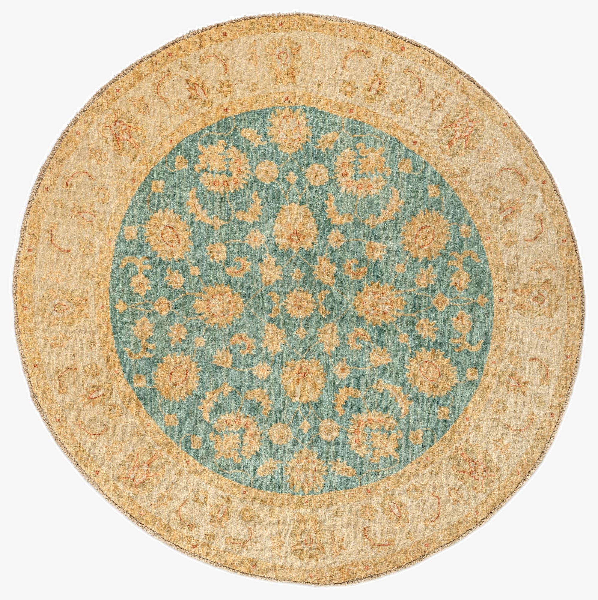 4' 9 x 4' 9 Kaizar Wool Round Rug