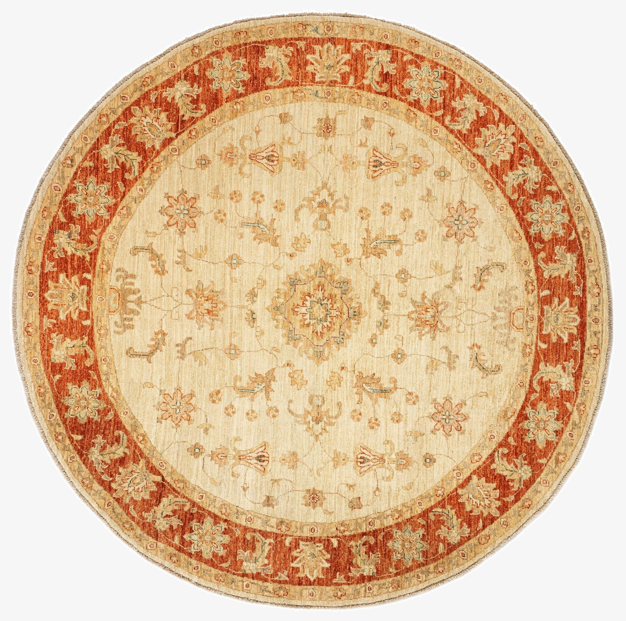 6' 7 x 6' 8 Kaizar Wool Round Rug