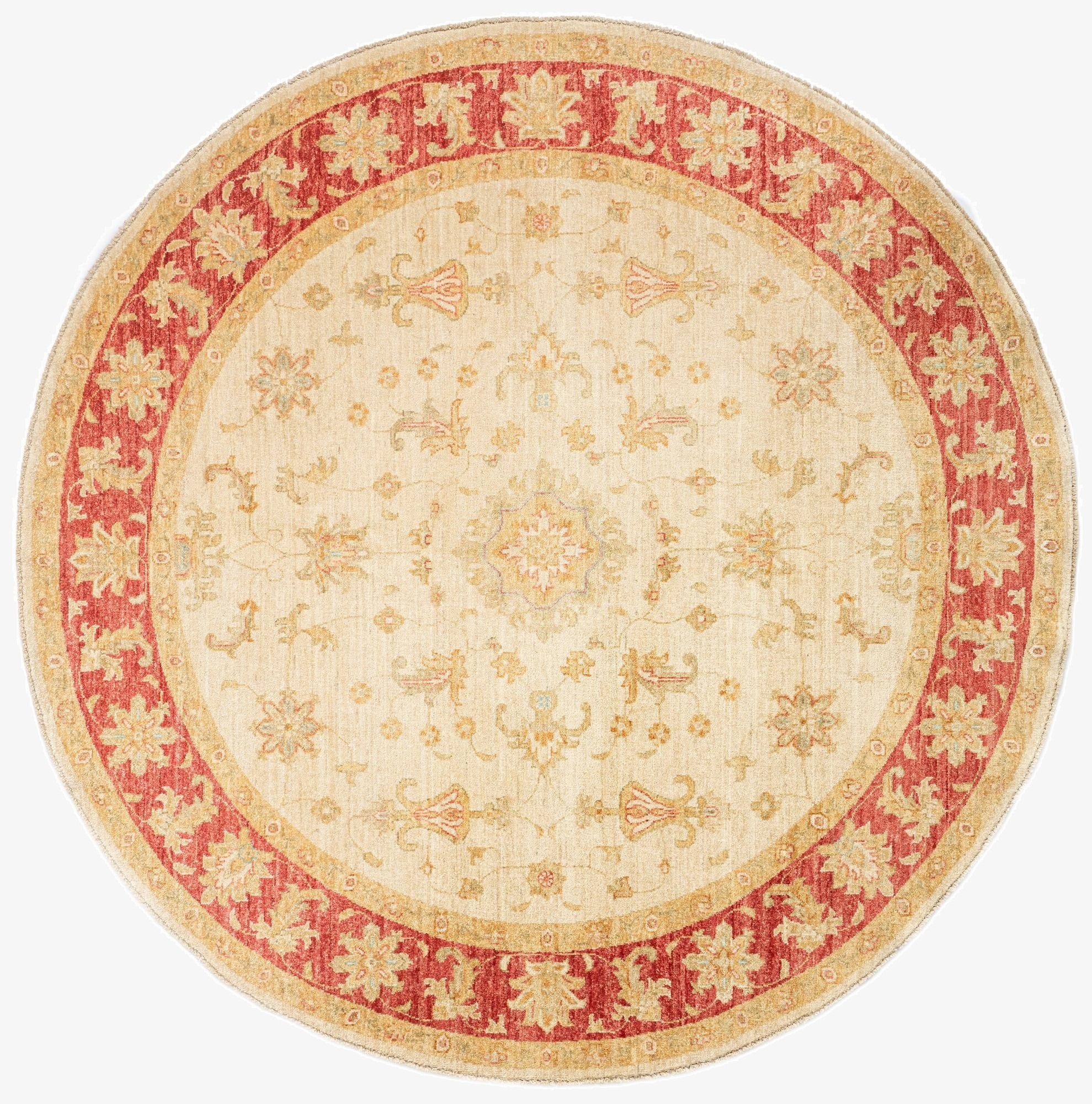 6' 6 x 6' 7 Kaizar Wool Round Rug