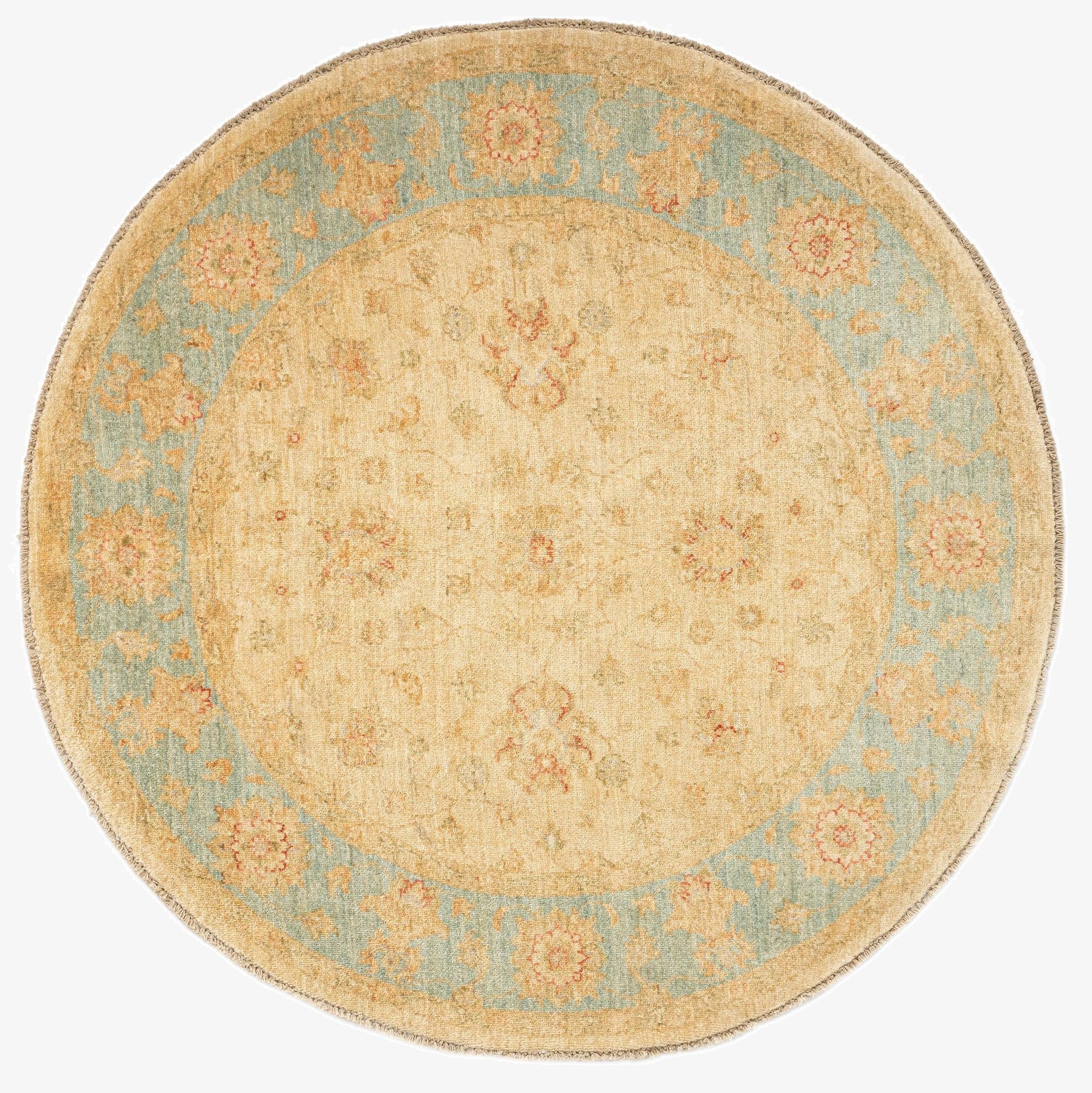 4' 10 x 4' 11 Kaizar Wool Round Rug