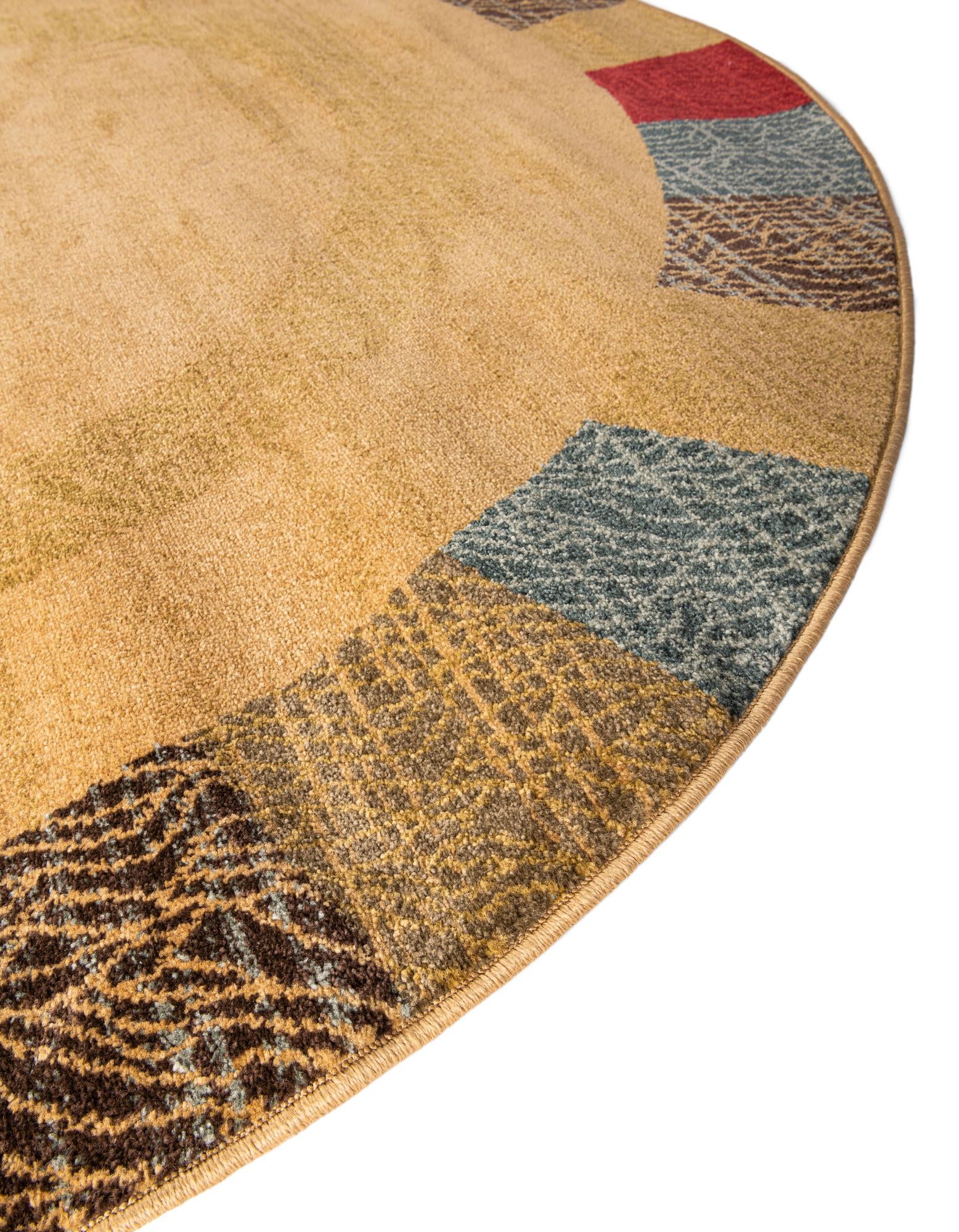 8' x 8' Kashkuli Gabbeh Round Rug