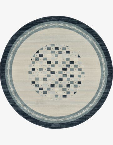 6' x 6' Kashkuli Gabbeh Round Rug