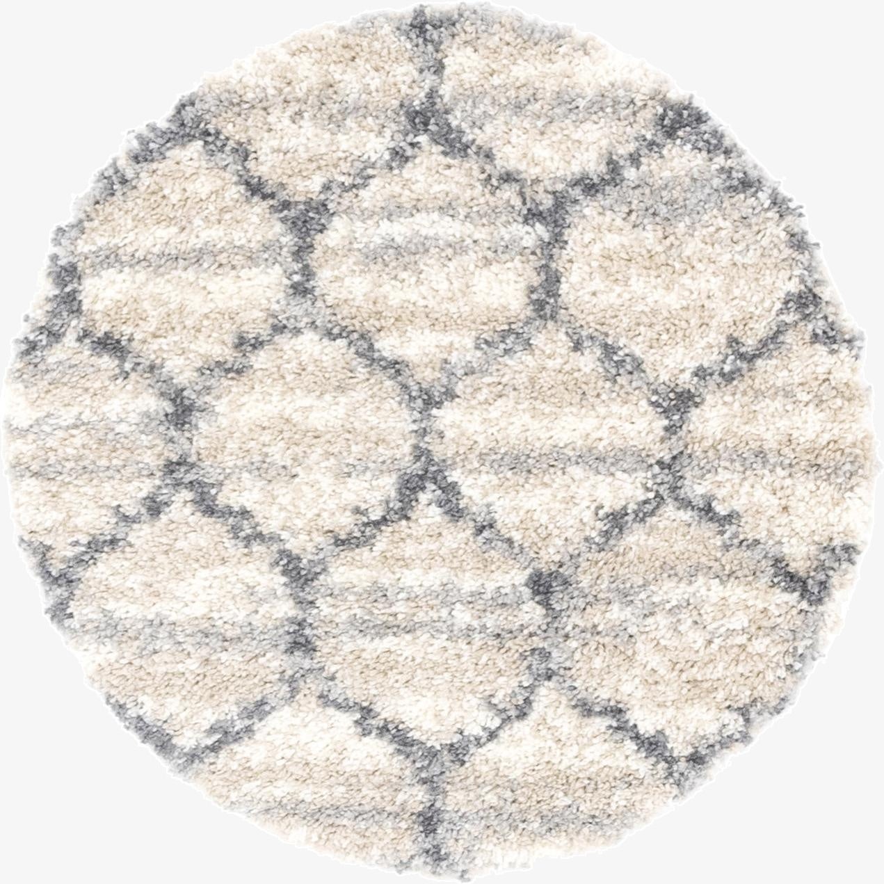 3' 3 x 3' 3 Lagom Shag Round Rug