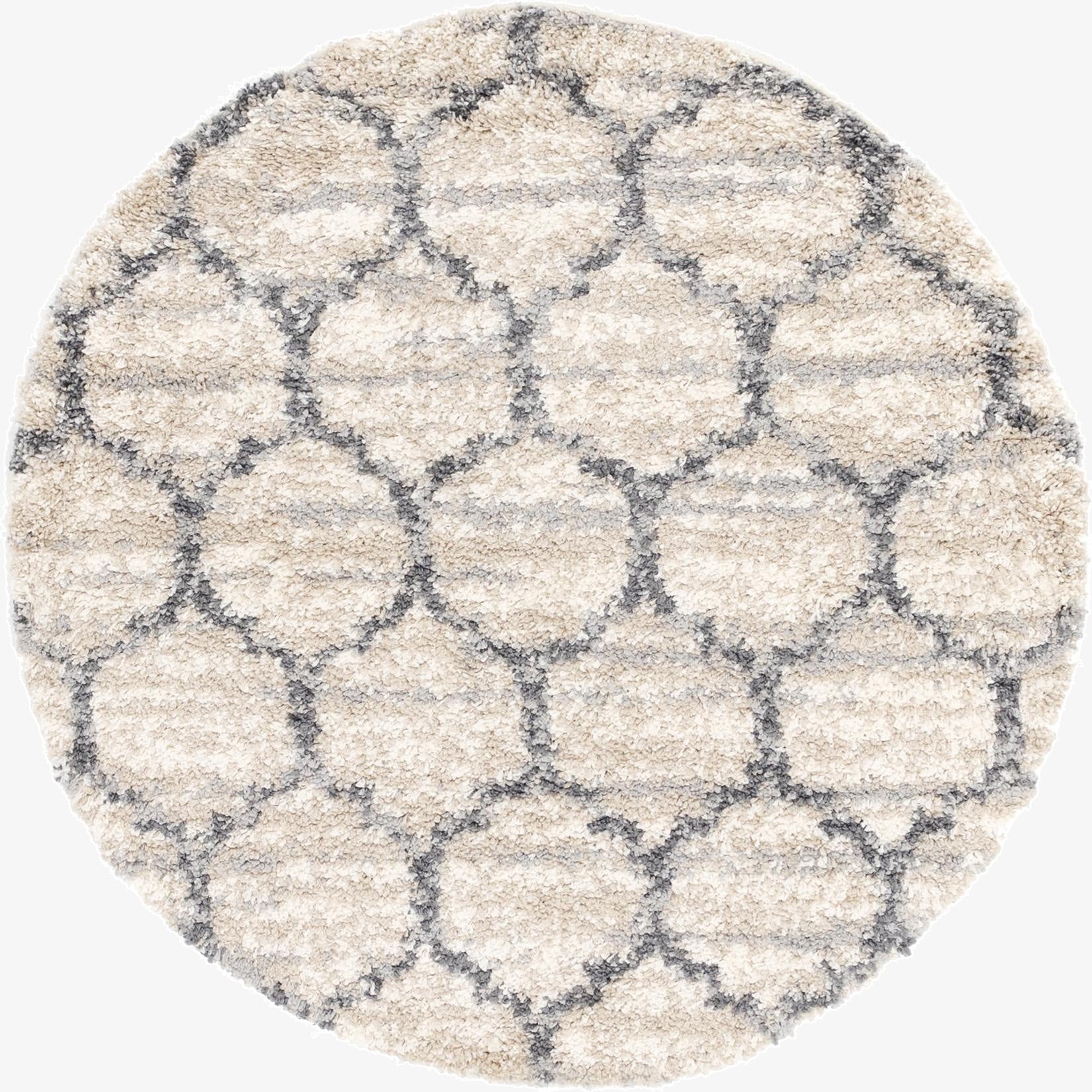 5' x 5' Lagom Shag Round Rug