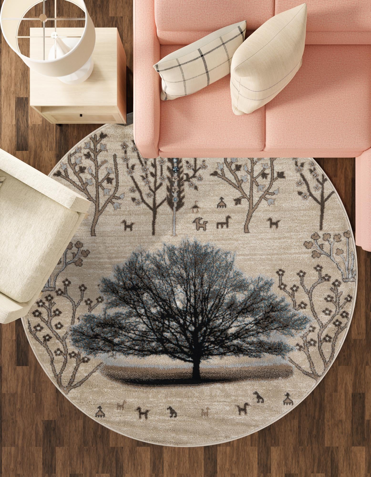 3' 1 x 3' 1 Laguna Round Rug