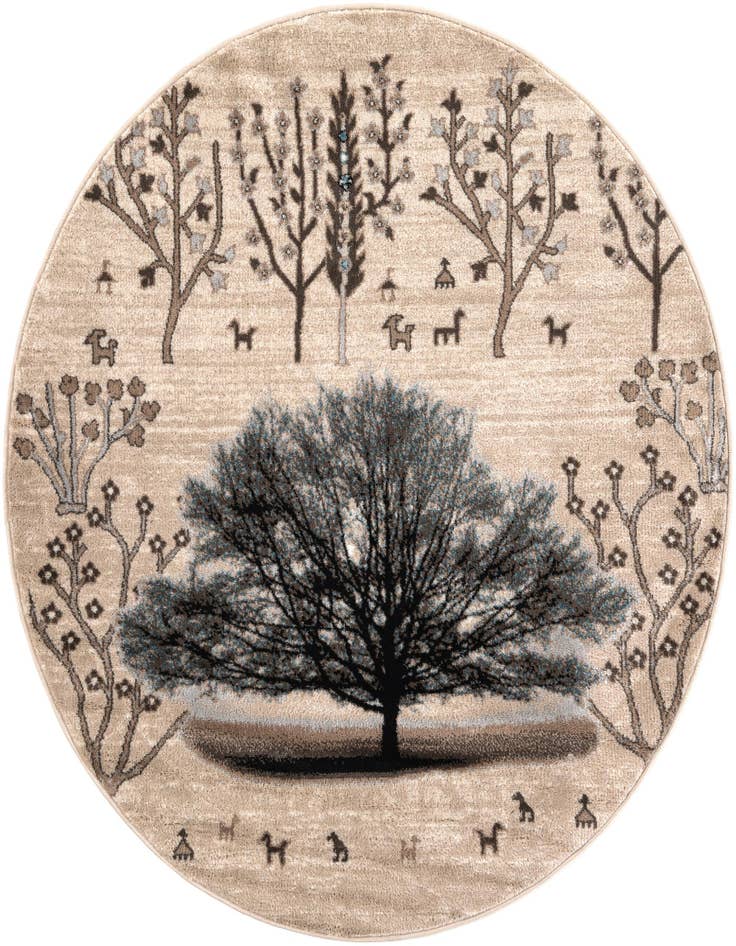 Detail image of 5' 3 x 5' 3 Laguna Round Rug
