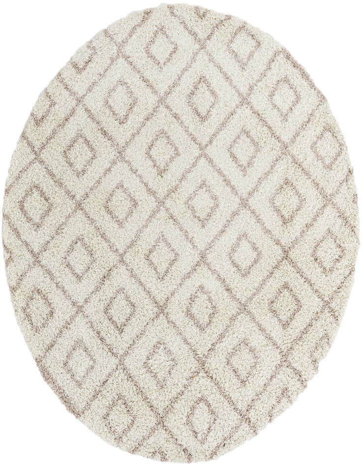 Detail image of 7' 10 x 7' 10 Lattice Shag Round Rug