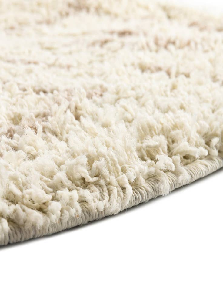 Detail image of 3' 3 x 3' 3 Lattice Shag Round Rug