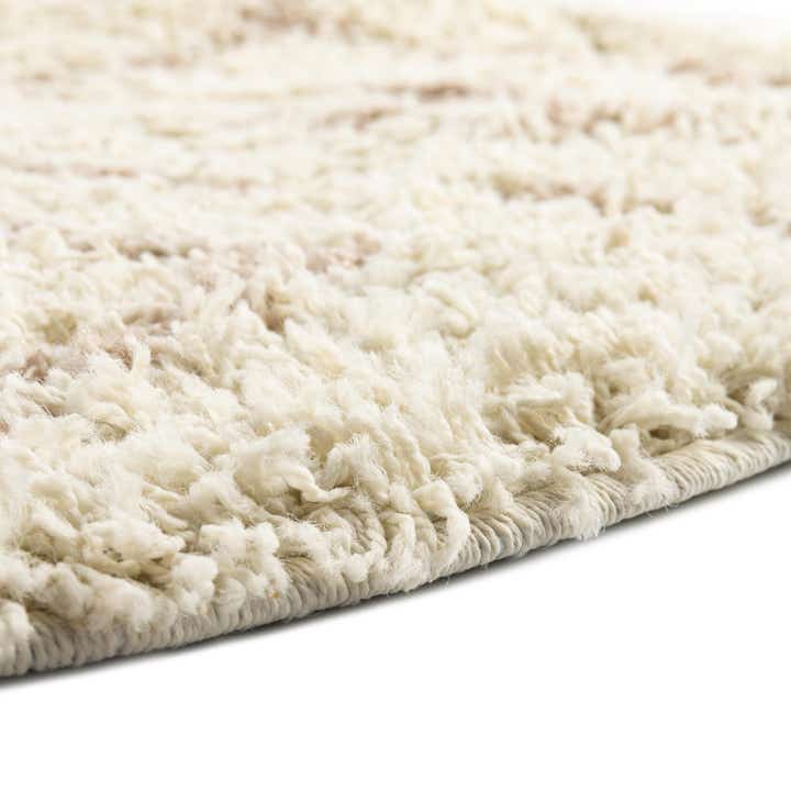 6' x 6' Lattice Shag Round Rug