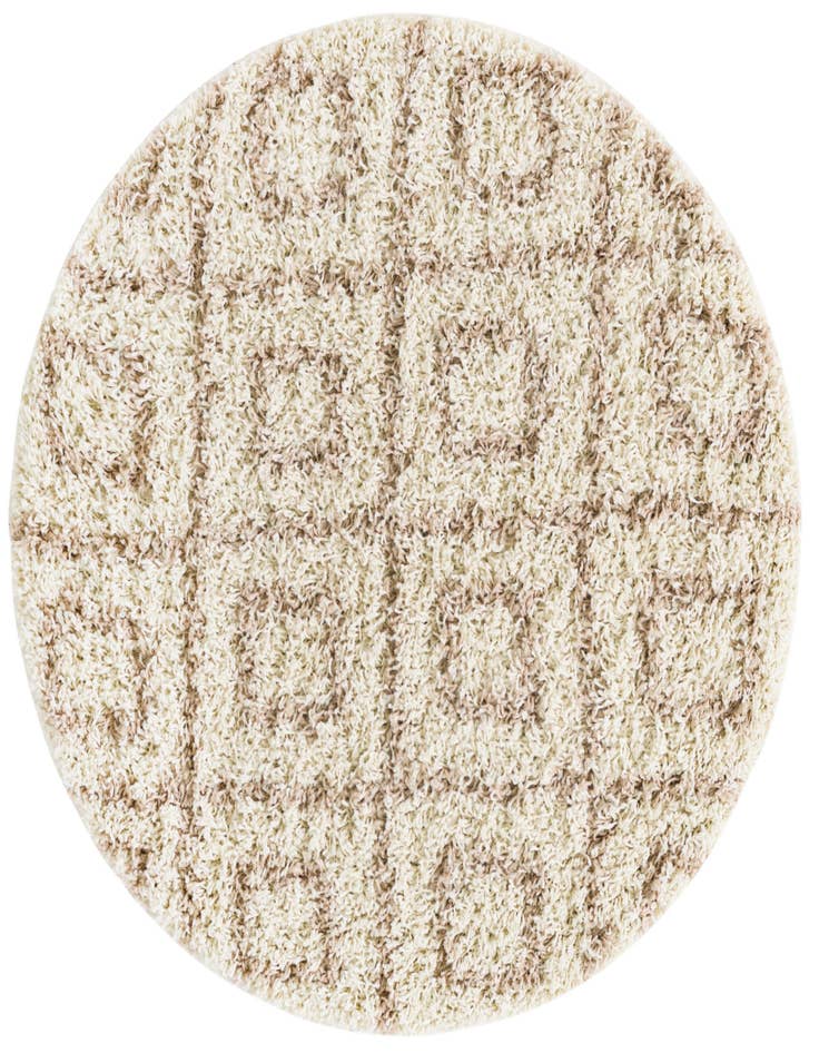Detail image of 3' 3 x 3' 3 Lattice Shag Round Rug