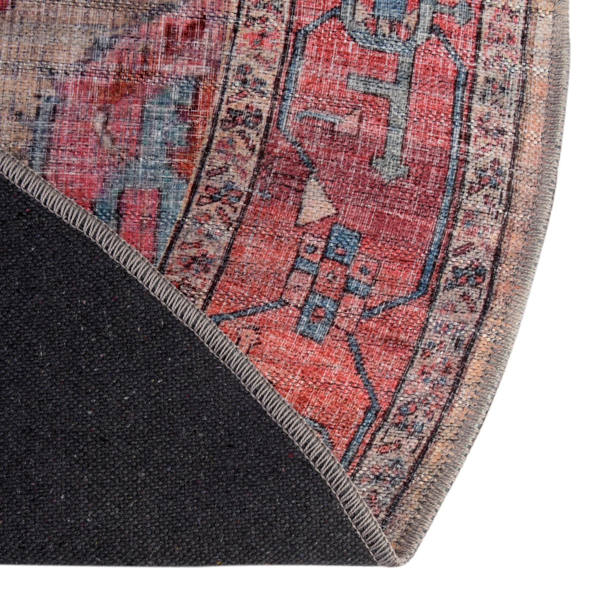 10' 6 x 10' 6 Washable Maahru Round Rug