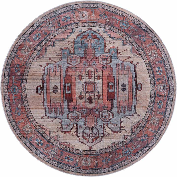 240cm x 240cm Maahru Rond Vloerkleed