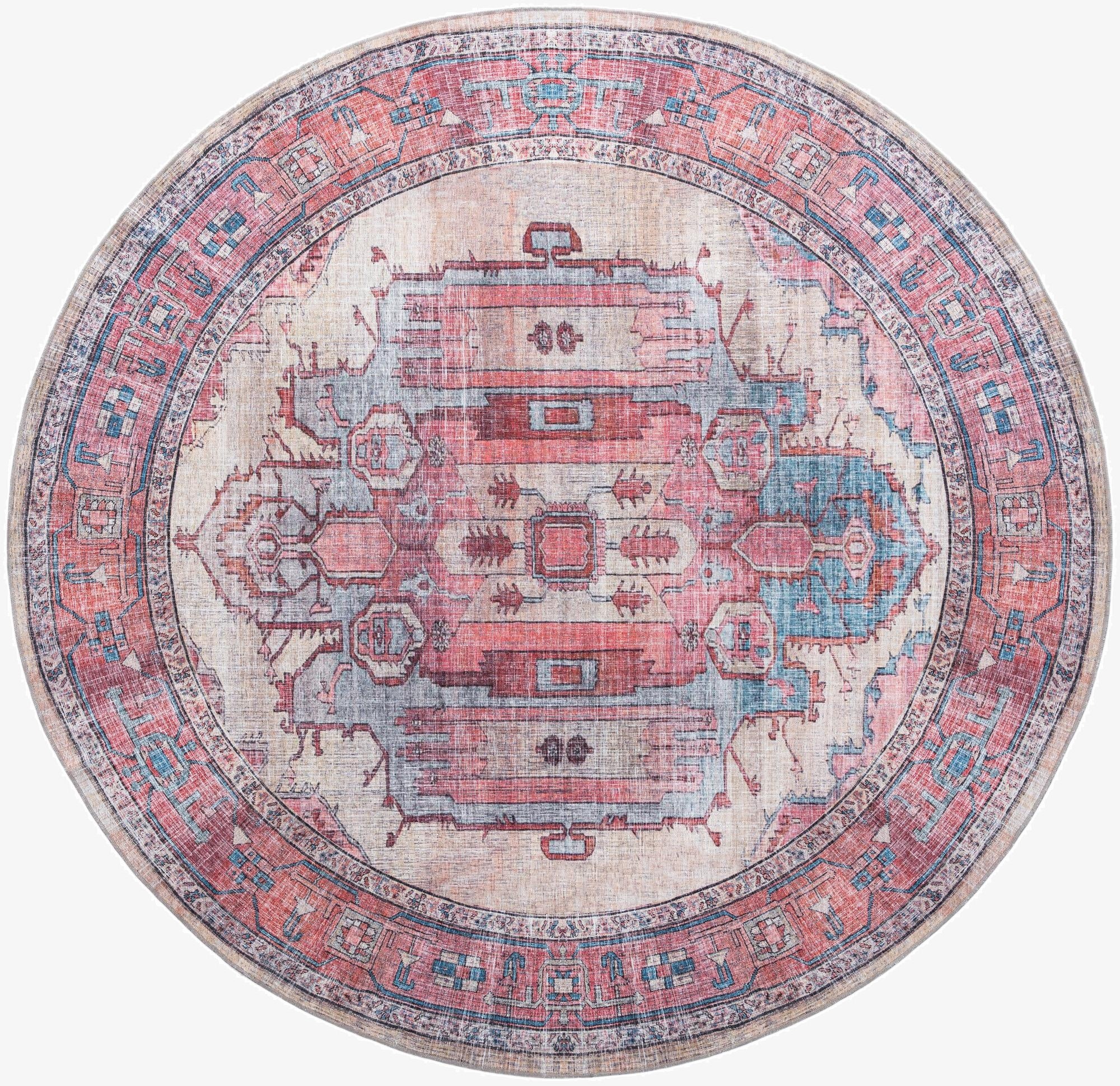 10' 6 x 10' 6  Washable Maahru Round Rug