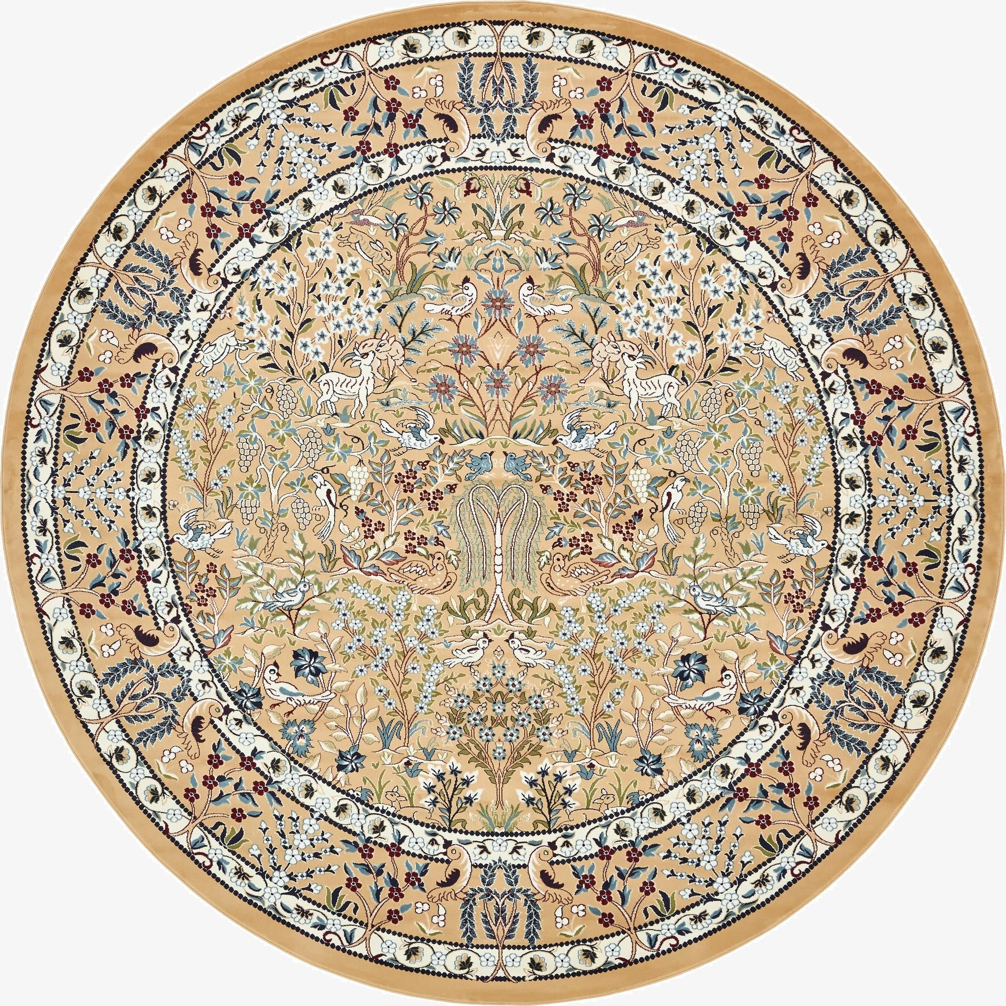 10' x 10' Nain Design Round Rug