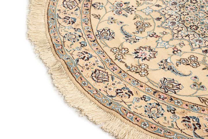 150cm x 150cm Nain Wolle Rund Teppich