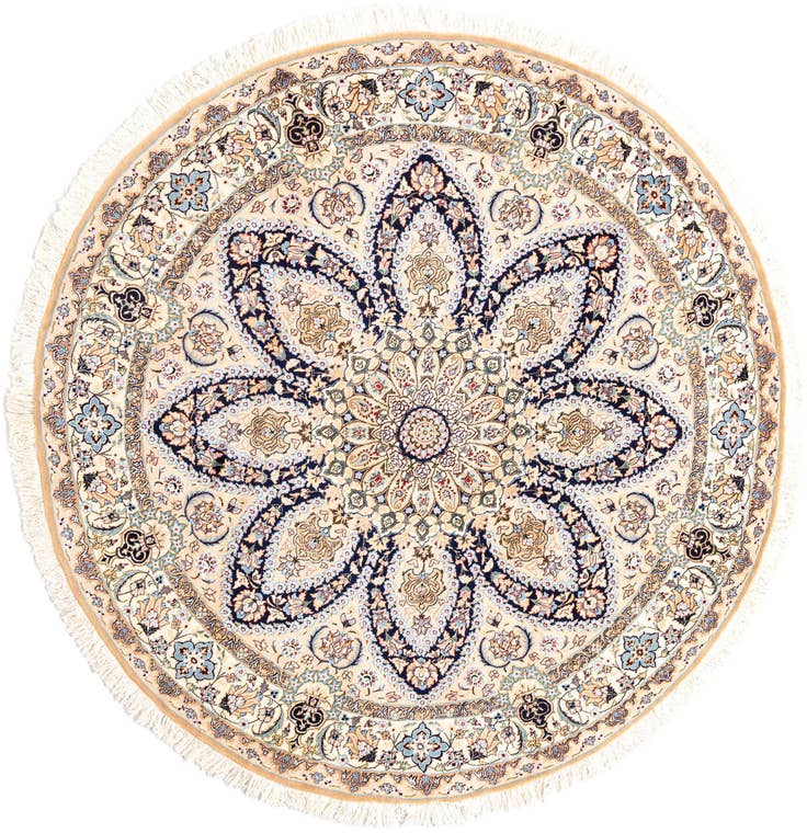 Detail image of 6' 9 x 6' 10 Nain Round Rug