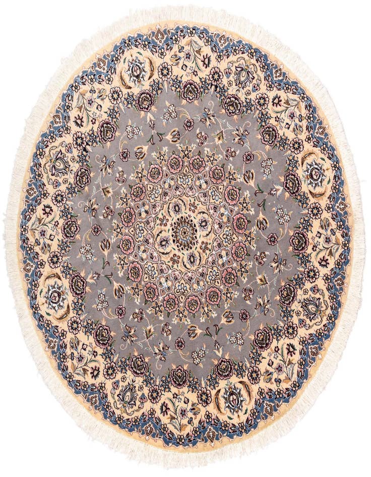 Detail image of 4' 11 x 4' 11 Nain Round Rug