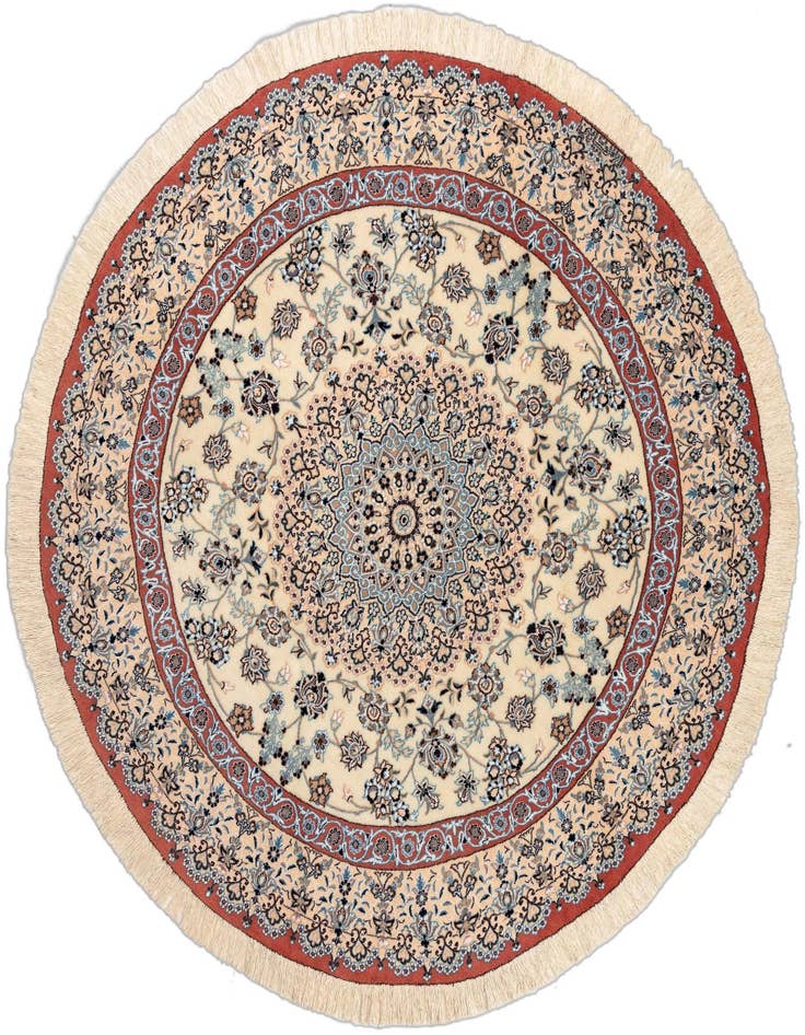 Detail image of 5' 3 x 5' 3 Nain Round Rug