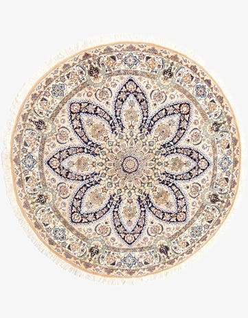 6' 9 x 6' 10 Nain Round Rug