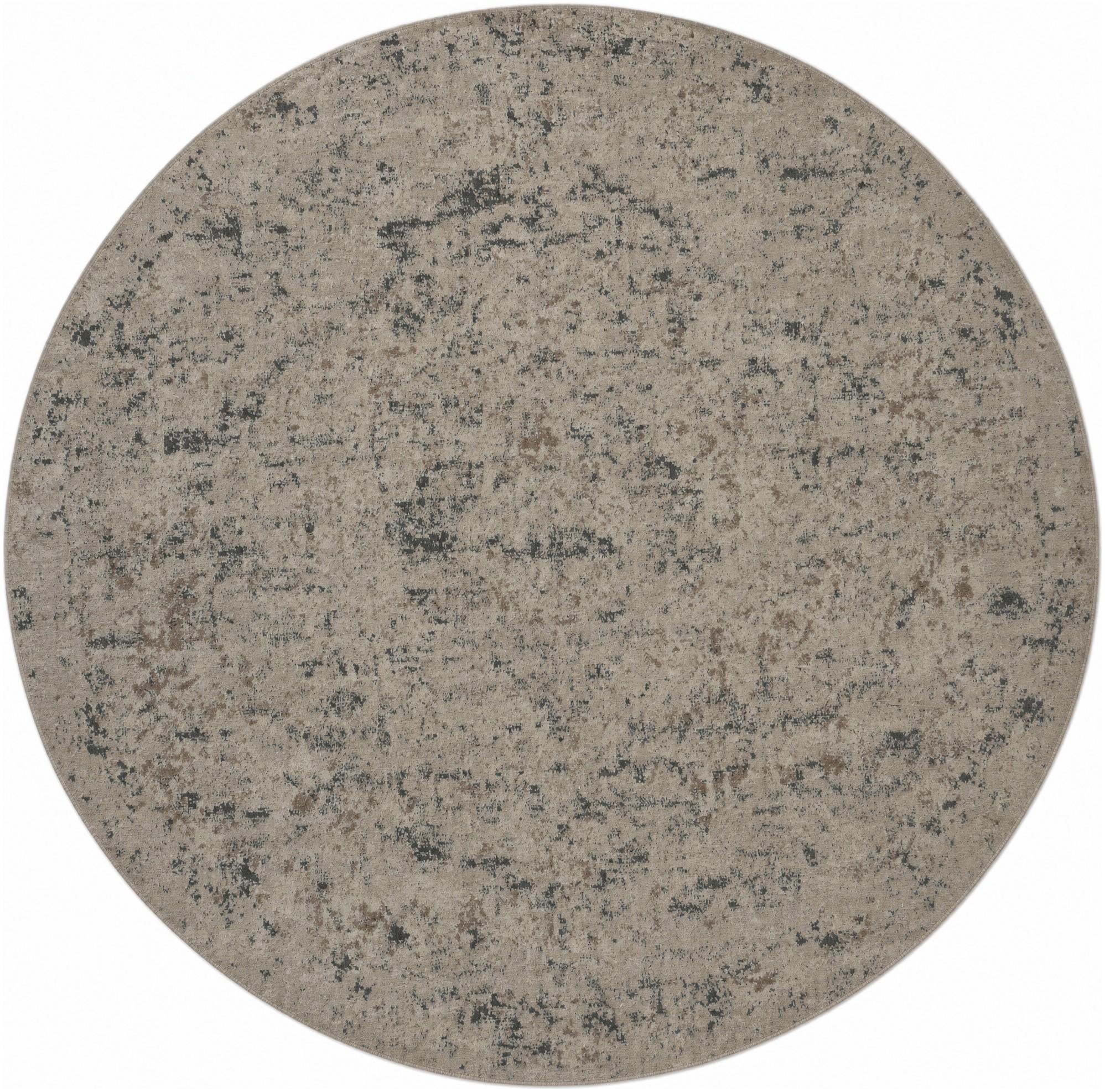 Beige Oregon Round Rug