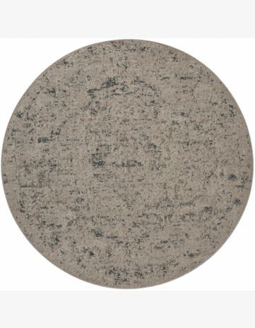 Beige Oregon Round Rug