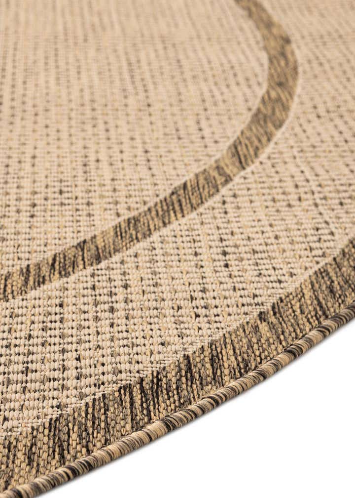 6' x 6' Easy-Clean Border Indoor / Outdoor Round Rug