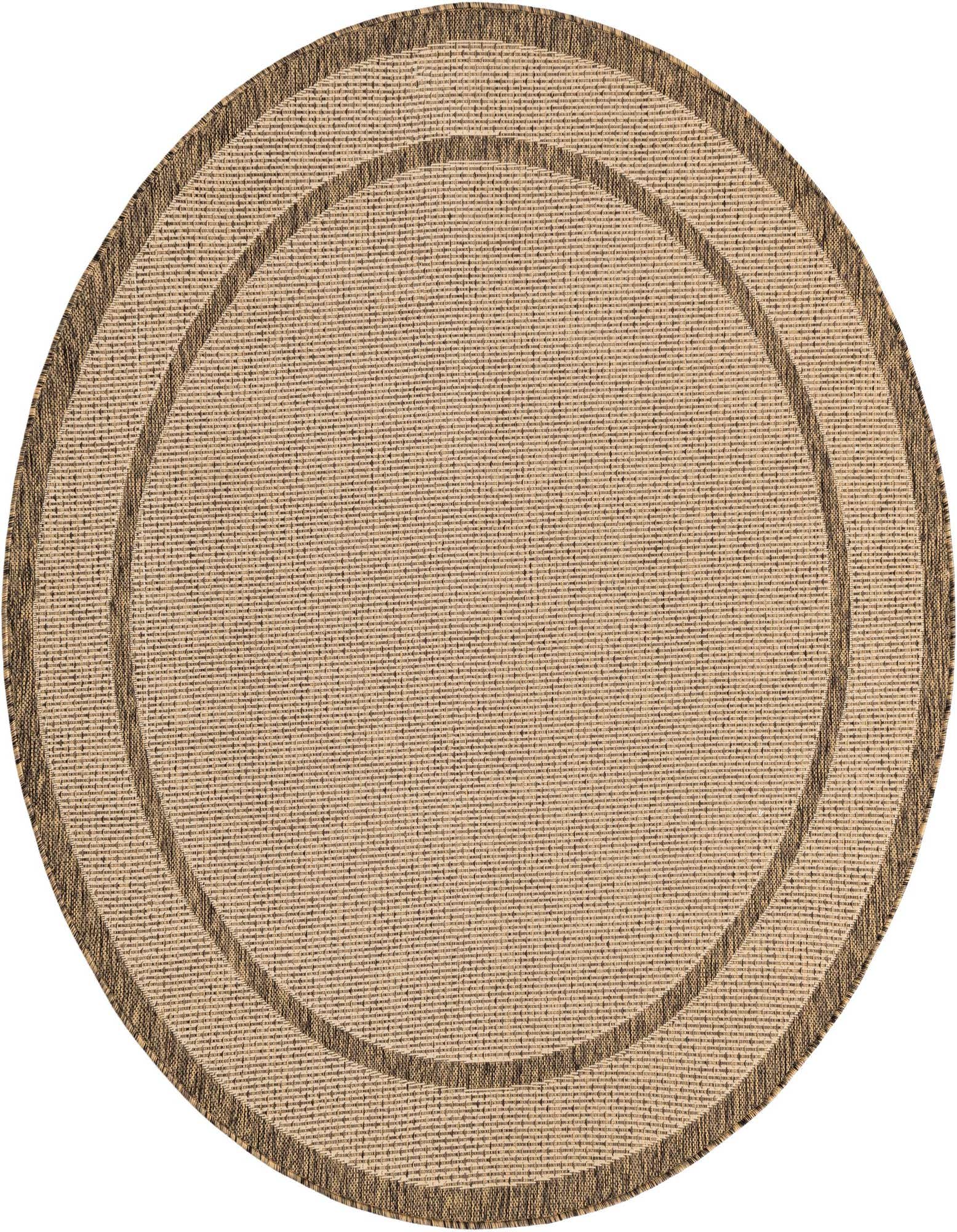 6' x 6' Easy-Clean Border Indoor / Outdoor Round Rug