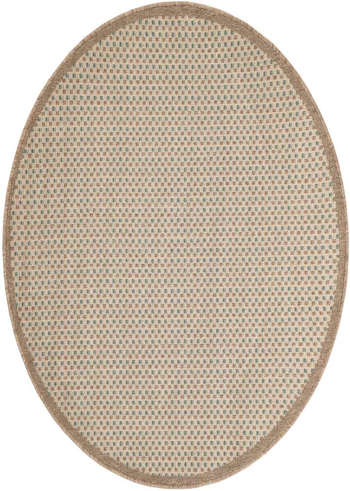 4' x 4' Easy-Clean Border Indoor / Outdoor Round Rug