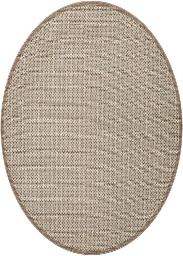 6' x 6' Easy-Clean Border Indoor / Outdoor Round Rug